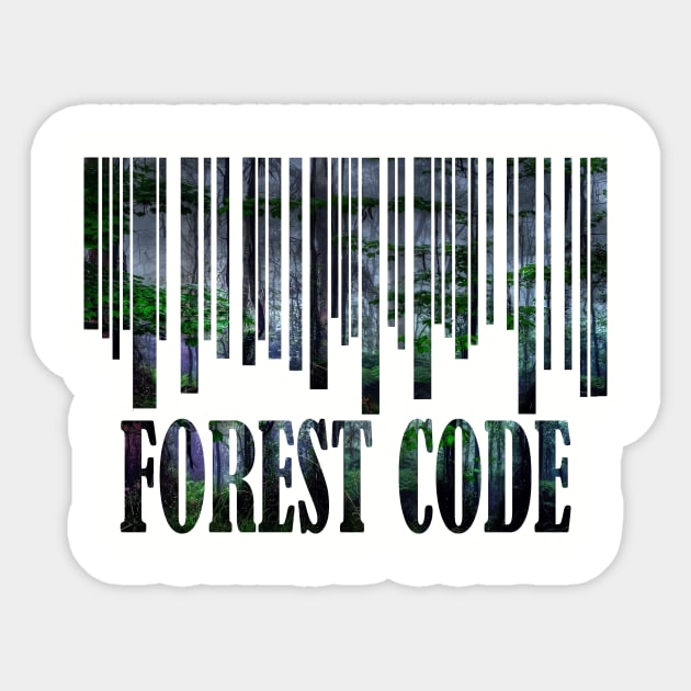 Graphic Forest code Design Sticker by DesignersMerch